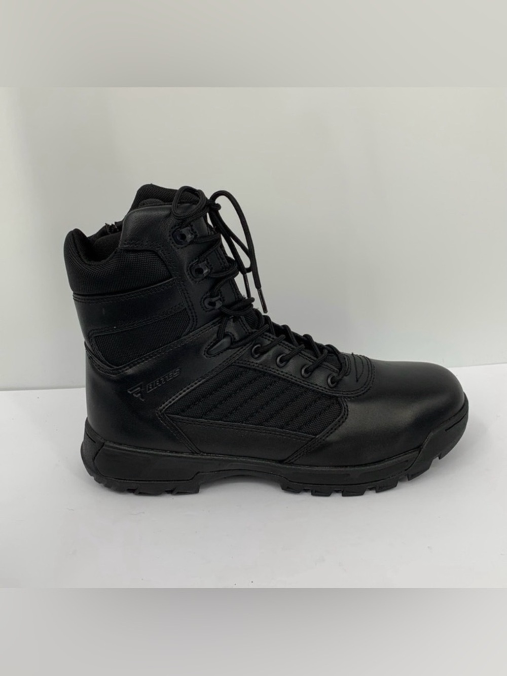 Bates military tactical boots combat black side zipper work E03180 men new 12